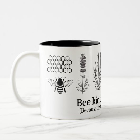 Beartige oder abschüssige Tasse | Funny Bee Coffee (Links)