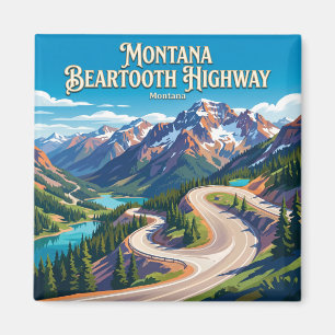 Beartooth Highway Montana Magnet