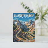 Beartooth Highway Montana Postkarte (Stehend Vorderseite)