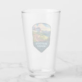 Beartooth Highway Montana Wyoming Schild Glas (Rückseite)