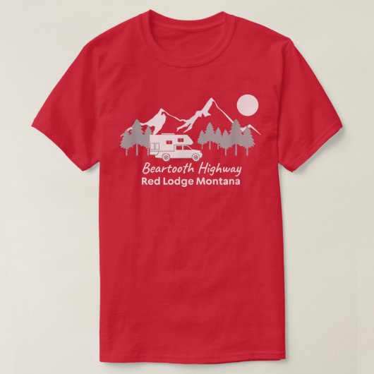 Beartooth Highway Red Lodge Montana  Truck Camper  T-Shirt (Design vorne)