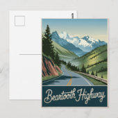 Beartooth Highway Vintage Postkarte (Vorne/Hinten)