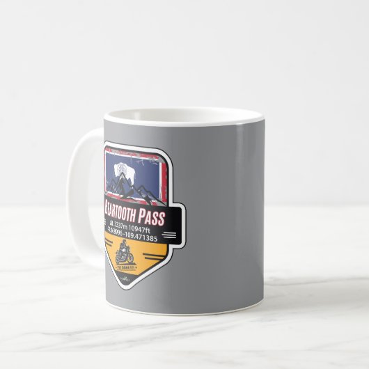 Beartooth Pass Motorcycle US 212 01 Kaffeetasse (Vorderseite Links)