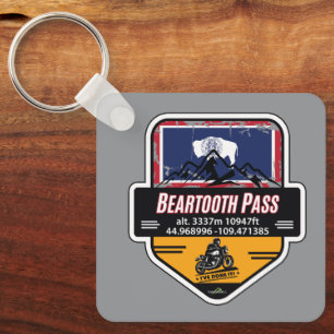 Beartooth Pass Motorrad US 212 01 Schlüsselanhänger