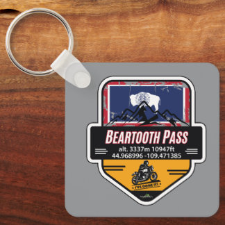 Beartooth Pass Motorrad US 212 01 Schlüsselanhänger