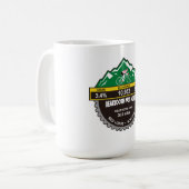 BEARTOOTH PASS NORDROTE LODGE, MT -"BERGE" KAFFEETASSE (Vorderseite Links)