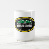 BEARTOOTH PASS NORDROTE LODGE, MT -"OVAL" KAFFEETASSE (Mittel)