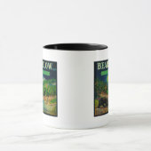 Bearwallow Apple Crate LabelHood River, OR Tasse (Zentrum)