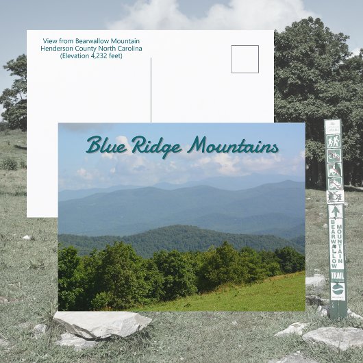 Bearwallow Mountain View Fotografie Postkarte