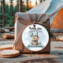 Beary 1. Geburtstag Geschenkanhänger