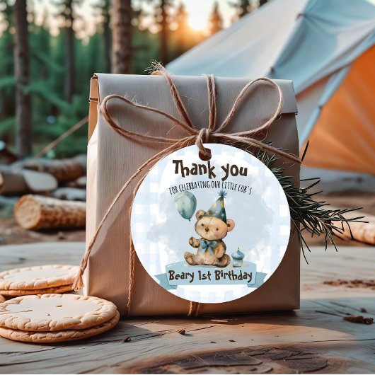 Beary 1. Geburtstag Geschenkanhänger