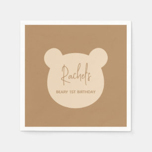 Beary 1. Geburtstag Party Serviette