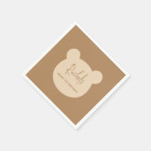 Beary 1. Geburtstag Party Serviette (Ecke)