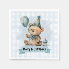 Beary 1. Geburtstagsfeier Servietten