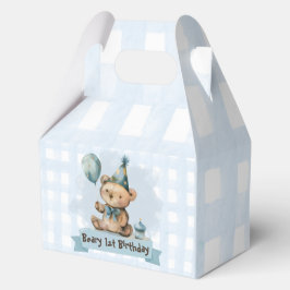 Beary 1st Birthday Favor/Candy Box Geschenkschachtel