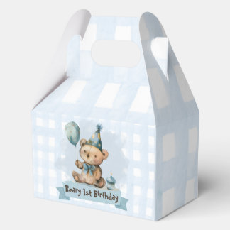 Beary 1st Birthday Favor/Candy Box Geschenkschachtel