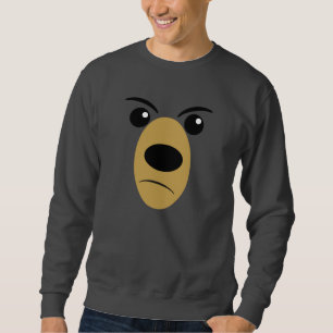 Beary Beängstigend Face Sweatshirt