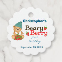 Beary Berry First Birthday Niedlich Kid Erdbeeren