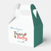 Beary Berry First Birthday Niedlich Kid Erdbeeren Geschenkschachtel (Rückseite)