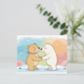 Beary Best Friends Postkarte (Stehend Vorderseite)