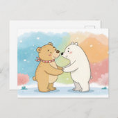 Beary Best Friends Postkarte (Vorne/Hinten)