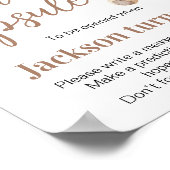 Beary Birthday Bear Ballon Time Kapsel Poster (Ecke)