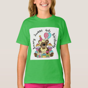 Beary Bonbon-4. Geburtstag T-Shirt