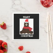 Beary Borwn Holiday Party Napkin Serviette (Beispiel)