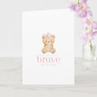 beary brave childhood cancer sick kids custom card karte