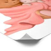 Beary Bunny Hug | Bärenwand Poster (Ecke)