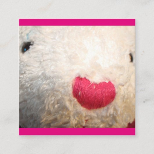 Beary-Business-Karte Quadratische Visitenkarte (Vorderseite)