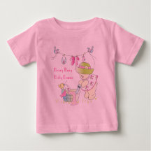 Beary Busy Personalisiert Baby T - Shirt