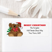 Beary Christmas Address Label (Insitu)