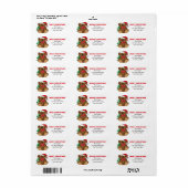 Beary Christmas Address Label (Vorne)
