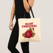 Beary Christmas Bear Tragetasche (Vorderseite (Produkt))