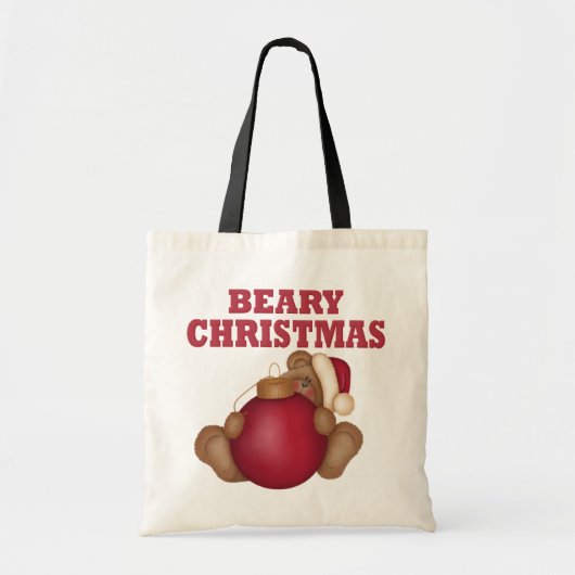 Beary Christmas Bear Tragetasche (Vorne)