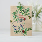 Beary Christmas Card Hinweiskarte (Stehend Vorderseite)