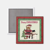 Beary CHRISTMAS Magnet (Vorderseite/Rückseite)