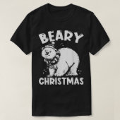 Beary Christmas Merry Christmas Bear Xmas T-Shirt (Design vorne)