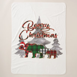 Beary Christmas Sherpa Blanket Sherpadecke