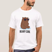 Beary Cool Funny Brown Bären Puff T-Shirt (Vorderseite)