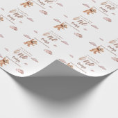 Beary First Birthday Geschenkpapier (Ecke)