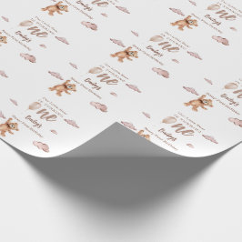 Beary First Birthday Geschenkpapier
