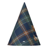 Beary First Navy Plaid Teddy Bear Birthday Party H Partyhütchen (Links)