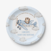 Beary First Teddy Bär Flugzeug Geburtstag