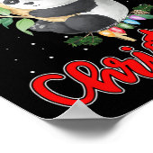 Beary Frohe Weihnachten für Panda Bären Liebhaber  Poster (Ecke)