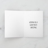 Beary Frohe Weihnachten Wasserfarbe (Innenseite)