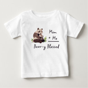 Beary Gesegnetes Panda Baby-Shirt Passendes Mutt Baby T-shirt