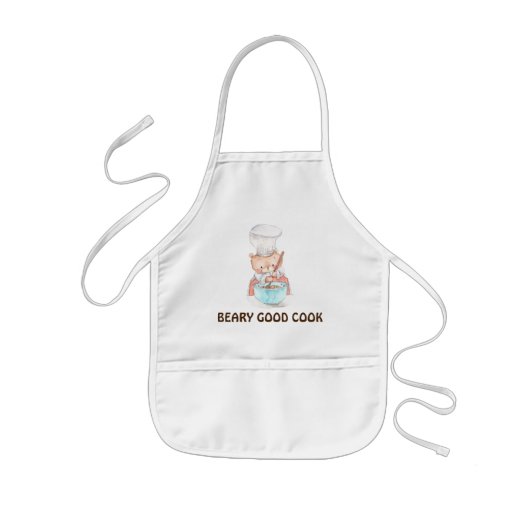 Beary Good Cook | Niedliche Kinder Backen Kinderschürze (Vorne)