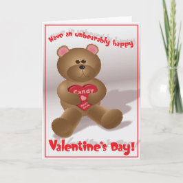 Beary guter Valentinsgruß - Gruß-Karte Feiertagskarte